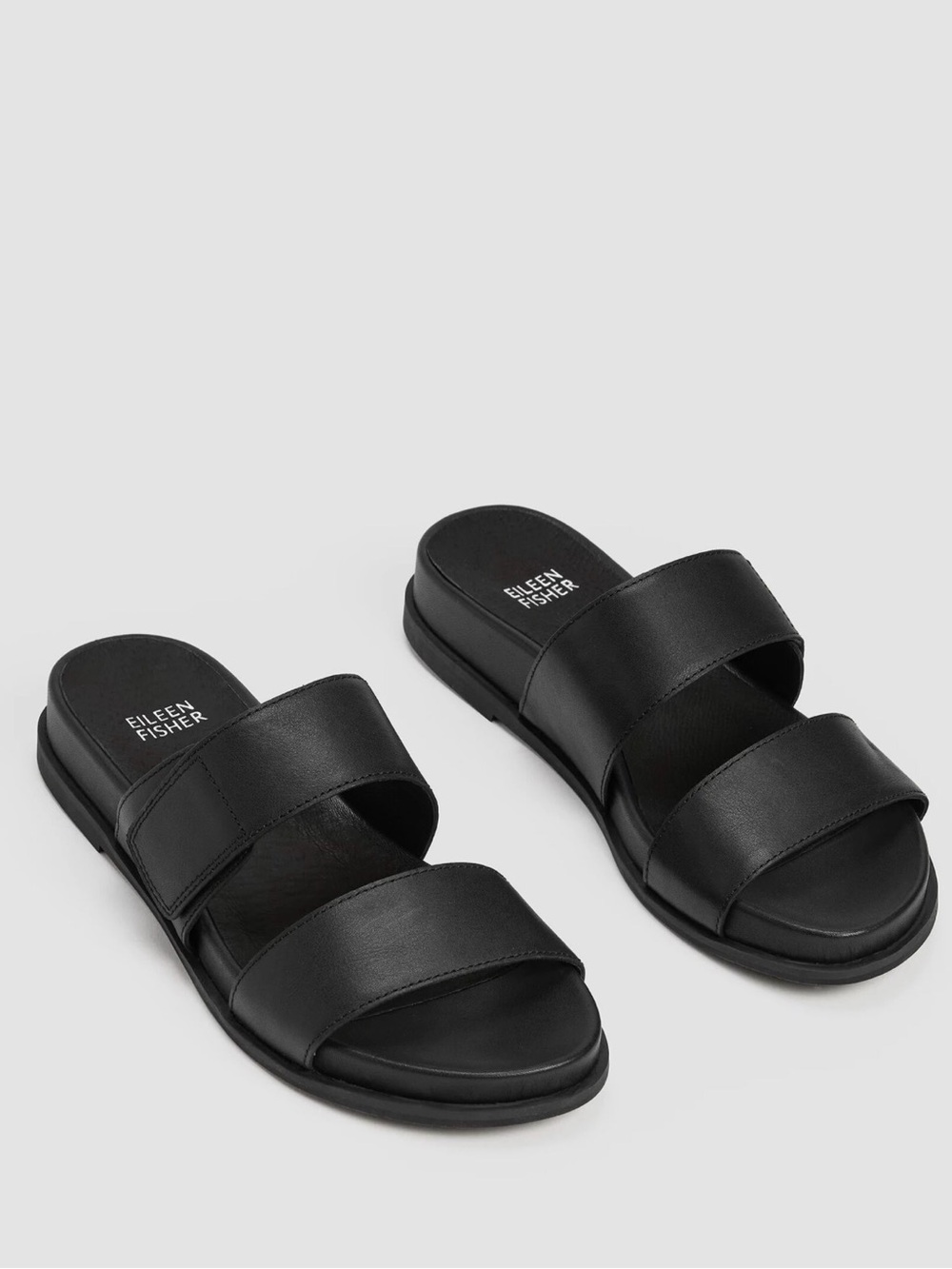 Eileen Fisher Dee Leather Slide Sandal